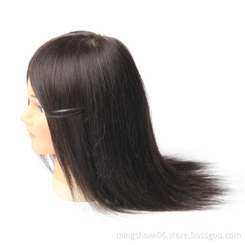 Mannequin Head Hair Styling Training Head Manikin Cosmetology Doll Head Straight Hairdressing Training Mode